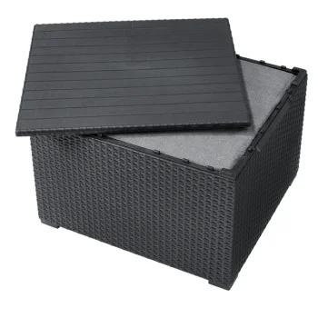 Keter balkonski set Elodie sa box stolom grafit CU 254094-3 Keter balkonski set Elodie sa box stolom grafit CU 254094-3